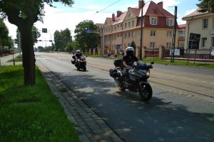 Policyjny patrol motocyklowy